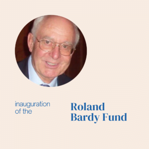 Read more about the article Inauguration of the Roland Bardy Fund